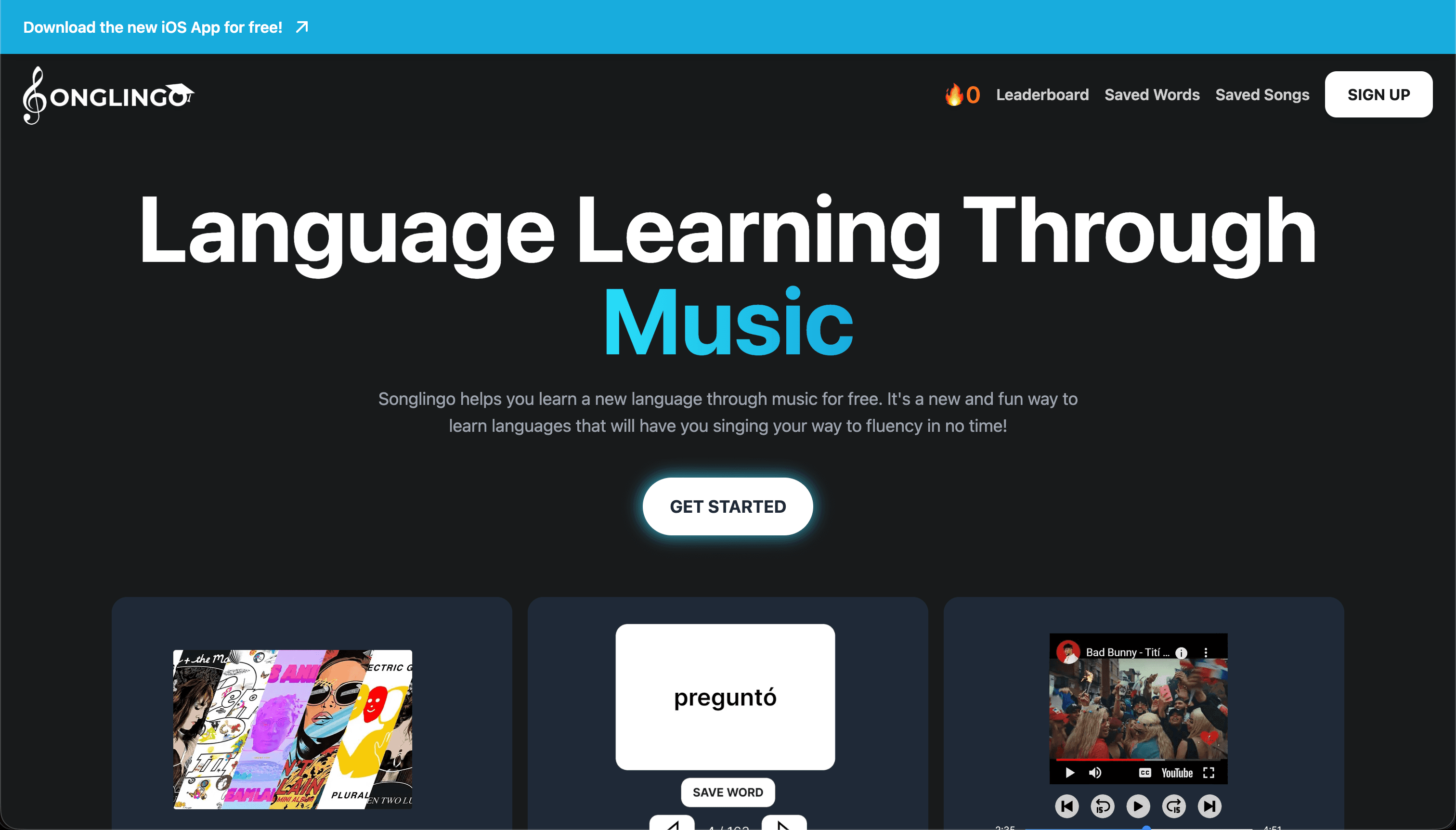 Songlingo — product screenshot